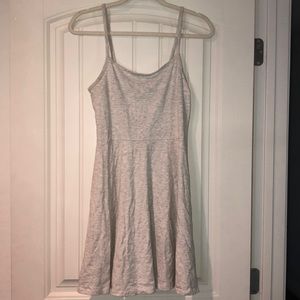 Speckled grey & white Midi Dress